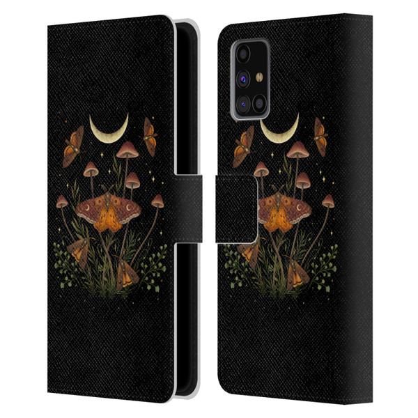 Episodic Drawing Illustration Animals Autumn Light Underwings Leather Book Wallet Case Cover For Samsung Galaxy M31s (2020)