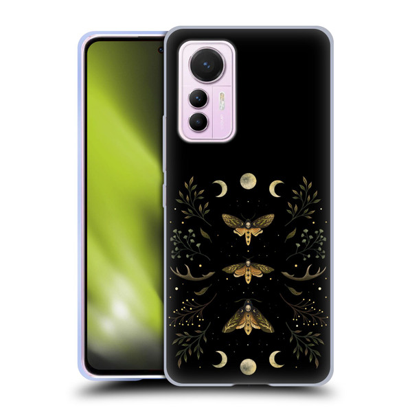 Episodic Drawing Illustration Animals Death Head Moth Night Soft Gel Case for Xiaomi 12 Lite