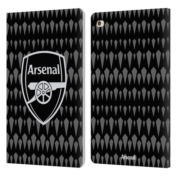 Arsenal FC 2023/24 Crest Kit Home Goalkeeper Leather Book Wallet Case Cover For Apple iPad mini 4