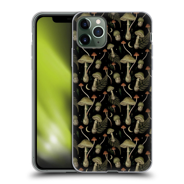Episodic Drawing Pattern Death Cap Soft Gel Case for Apple iPhone 11 Pro Max