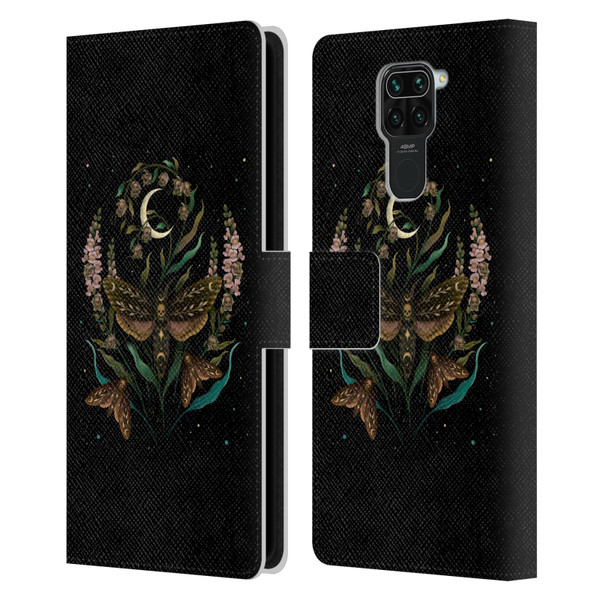 Episodic Drawing Illustration Animals Death Head Leather Book Wallet Case Cover For Xiaomi Redmi Note 9 / Redmi 10X 4G