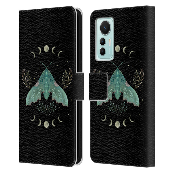 Episodic Drawing Illustration Animals Luna And Moth Leather Book Wallet Case Cover For Xiaomi 12 Lite