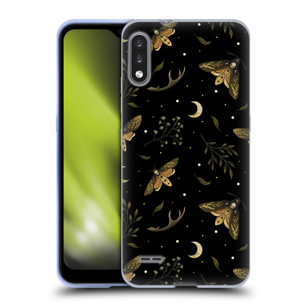 Episodic Drawing Pattern Death Head Moth Soft Gel Case for LG K22