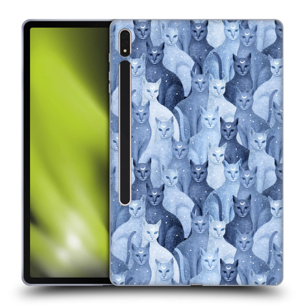 Episodic Drawing Pattern Cats Soft Gel Case for Samsung Galaxy Tab S8 Plus