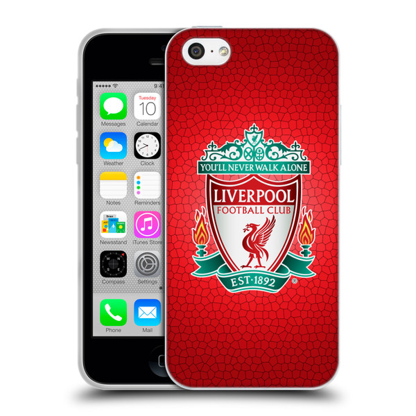 Liverpool Football Club Crest 2 Red Pixel 1 Soft Gel Case for Apple iPhone 5c