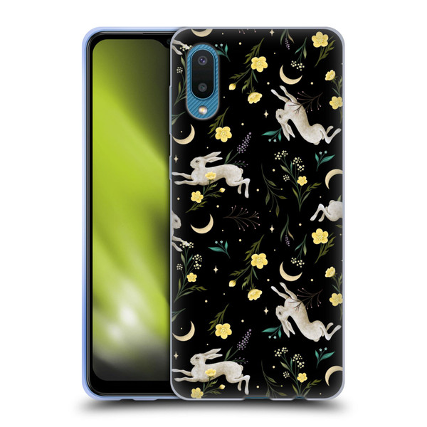 Episodic Drawing Pattern Bunny Night Soft Gel Case for Samsung Galaxy A02/M02 (2021)