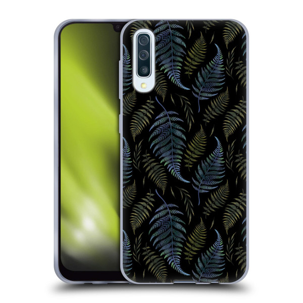 Episodic Drawing Pattern Leaves Soft Gel Case for Samsung Galaxy A50/A30s (2019)