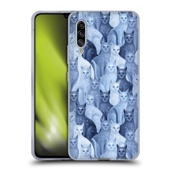 Episodic Drawing Pattern Cats Soft Gel Case for Samsung Galaxy A90 5G (2019)