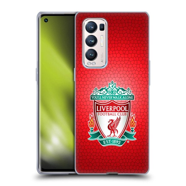 Liverpool Football Club Crest 2 Red Pixel 1 Soft Gel Case for OPPO Find X3 Neo / Reno5 Pro+ 5G