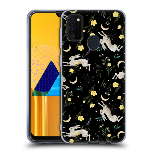 Episodic Drawing Pattern Bunny Night Soft Gel Case for Samsung Galaxy M30s (2019)/M21 (2020)