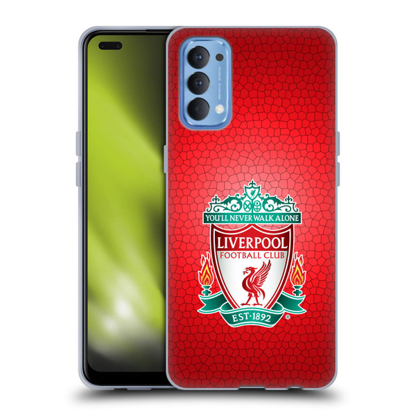 Liverpool Football Club Crest 2 Red Pixel 1 Soft Gel Case for OPPO Reno 4 5G
