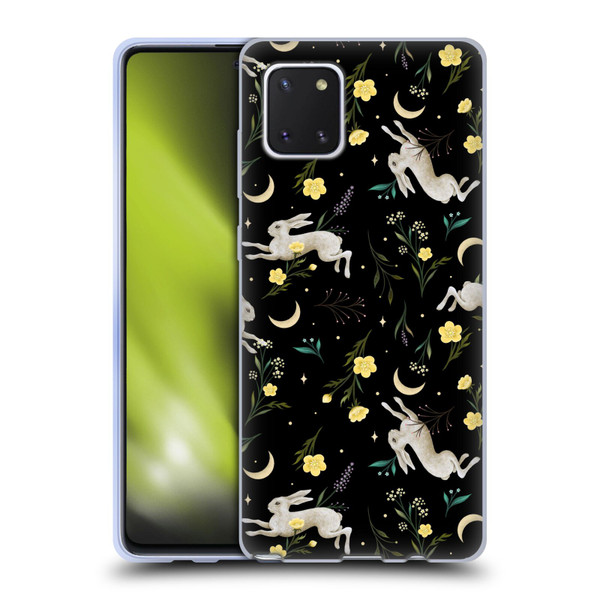 Episodic Drawing Pattern Bunny Night Soft Gel Case for Samsung Galaxy Note10 Lite