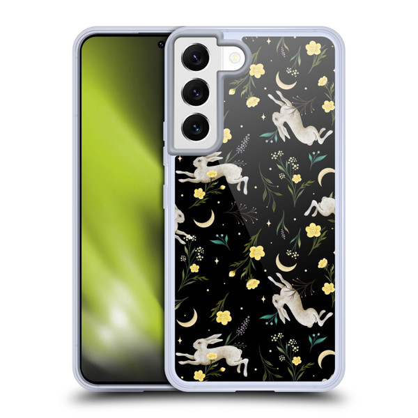 Episodic Drawing Pattern Bunny Night Soft Gel Case for Samsung Galaxy S22 5G