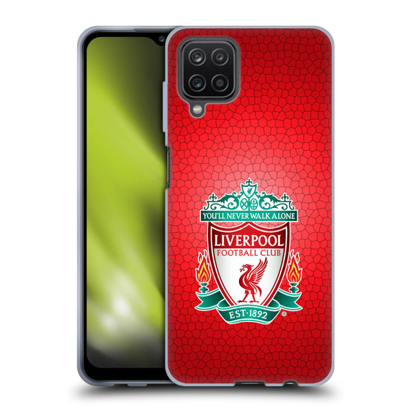 Liverpool Football Club Crest 2 Red Pixel 1 Soft Gel Case for Samsung Galaxy A12 (2020)