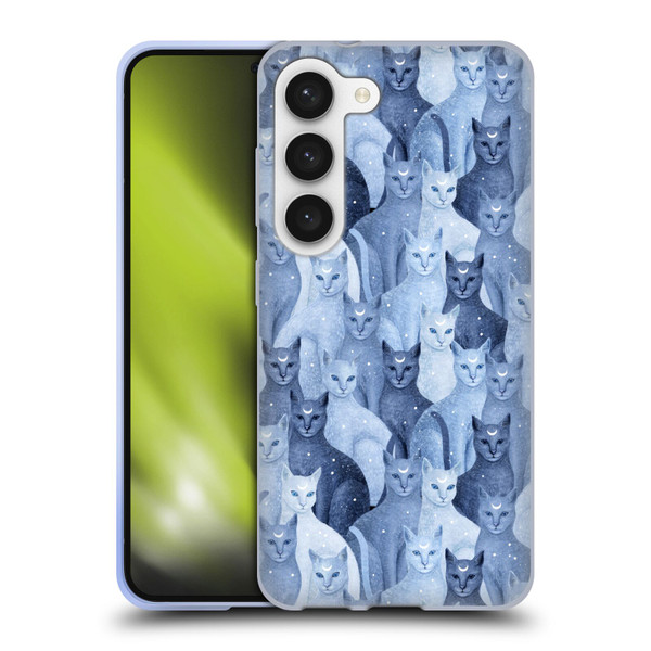 Episodic Drawing Pattern Cats Soft Gel Case for Samsung Galaxy S23 5G