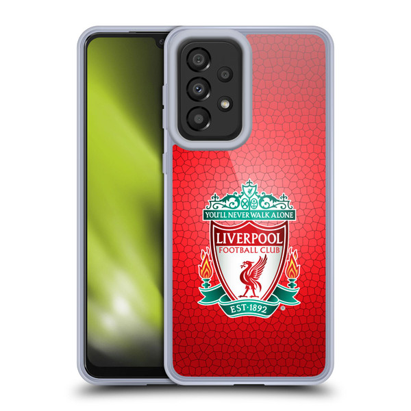 Liverpool Football Club Crest 2 Red Pixel 1 Soft Gel Case for Samsung Galaxy A33 5G (2022)