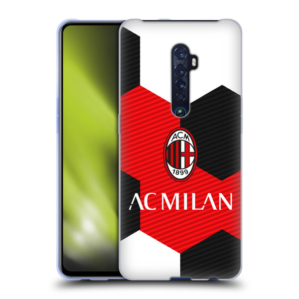 AC Milan Crest Ball Soft Gel Case for OPPO Reno 2