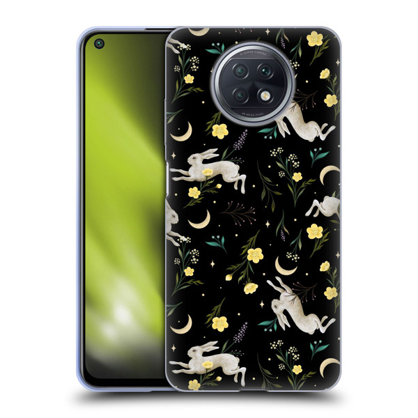Episodic Drawing Pattern Bunny Night Soft Gel Case for Xiaomi Redmi Note 9T 5G