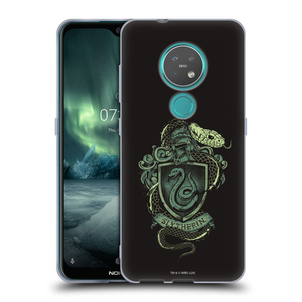 Harry Potter Deathly Hallows XIV Slytherin Soft Gel Case for Nokia 6.2 / 7.2