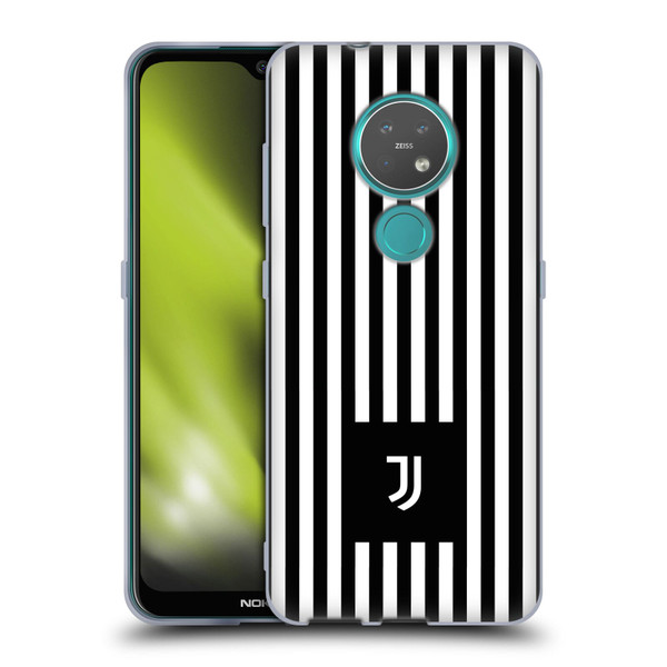 Juventus Football Club Lifestyle 2 Black & White Stripes Soft Gel Case for Nokia 6.2 / 7.2