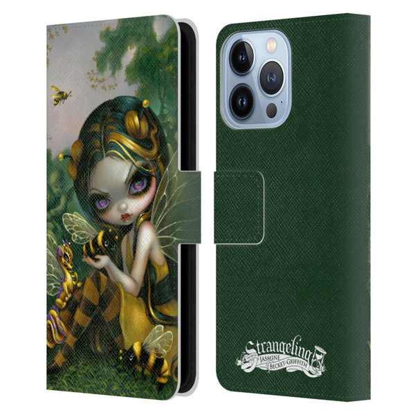 Strangeling Dragon Bee Fairy Leather Book Wallet Case Cover For Apple iPhone 13 Pro