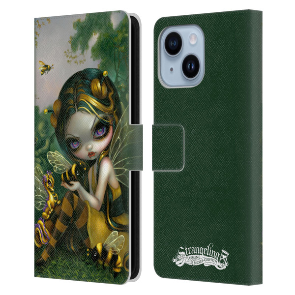Strangeling Dragon Bee Fairy Leather Book Wallet Case Cover For Apple iPhone 14 Plus
