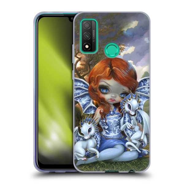Strangeling Dragon Blue Willow Fairy Soft Gel Case for Huawei P Smart (2020)