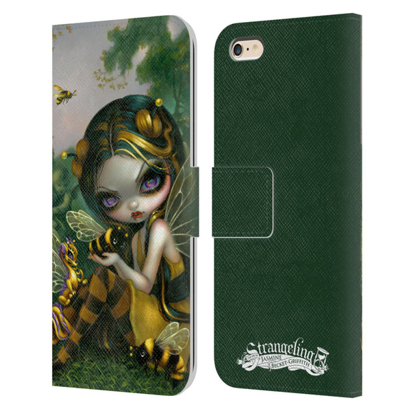 Strangeling Dragon Bee Fairy Leather Book Wallet Case Cover For Apple iPhone 6 Plus / iPhone 6s Plus