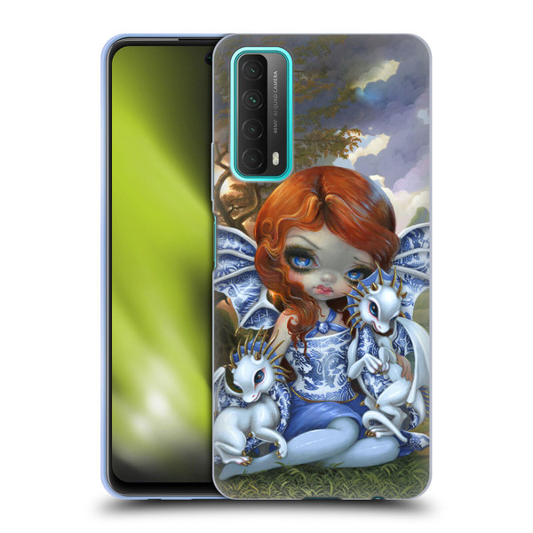 Strangeling Dragon Blue Willow Fairy Soft Gel Case for Huawei P Smart (2021)