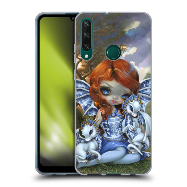 Strangeling Dragon Blue Willow Fairy Soft Gel Case for Huawei Y6p