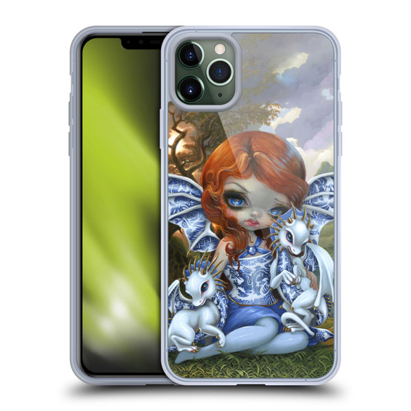 Strangeling Dragon Blue Willow Fairy Soft Gel Case for Apple iPhone 11 Pro Max