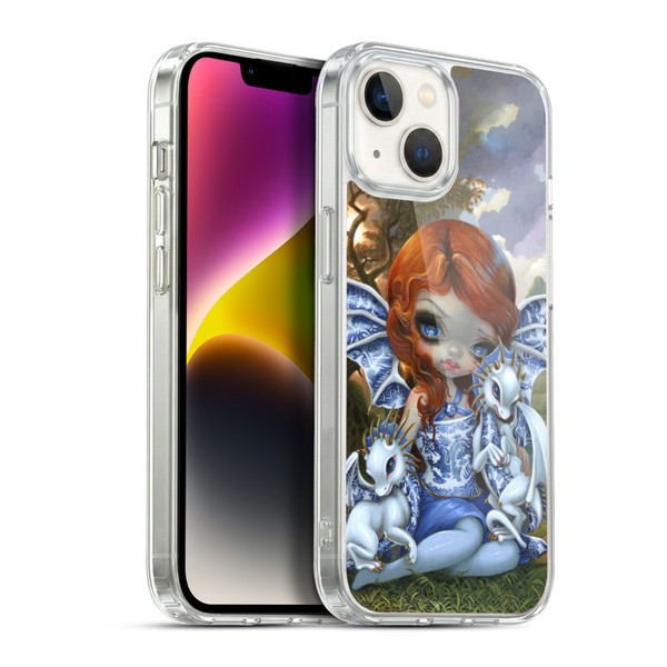 Strangeling Dragon Blue Willow Fairy Soft Gel Case for Apple iPhone 14