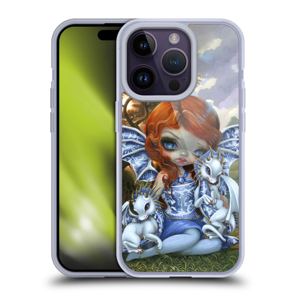 Strangeling Dragon Blue Willow Fairy Soft Gel Case for Apple iPhone 14 Pro