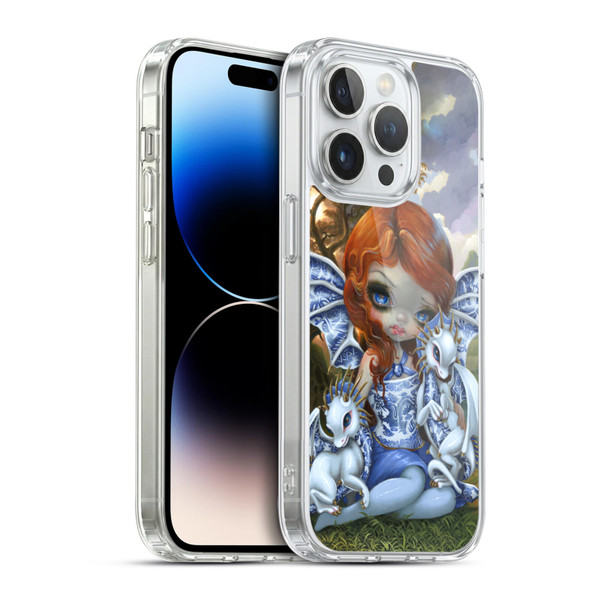 Strangeling Dragon Blue Willow Fairy Soft Gel Case for Apple iPhone 14 Pro & MagSafe