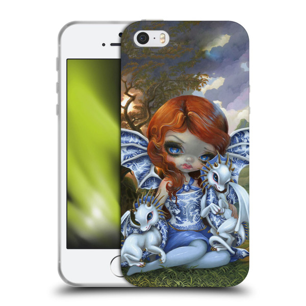 Strangeling Dragon Blue Willow Fairy Soft Gel Case for Apple iPhone 5 / 5s / iPhone SE 2016