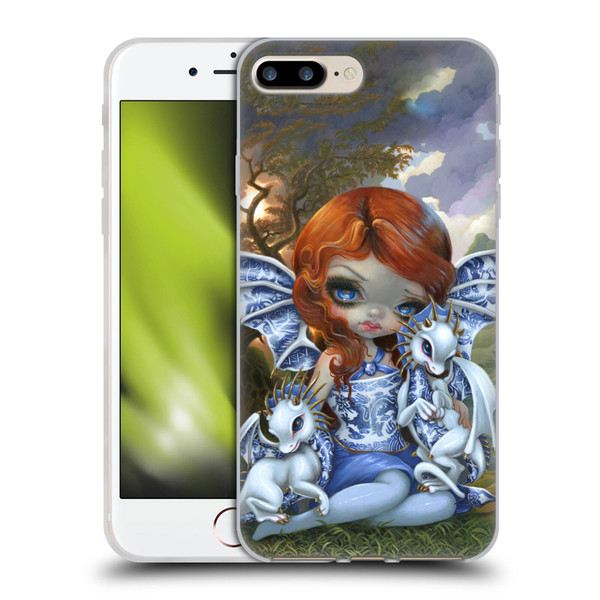 Strangeling Dragon Blue Willow Fairy Soft Gel Case for Apple iPhone 7 Plus / iPhone 8 Plus