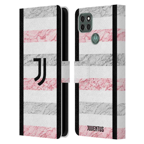 Juventus Football Club 2023/24 Match Kit Away Leather Book Wallet Case Cover For Motorola Moto G9 Power