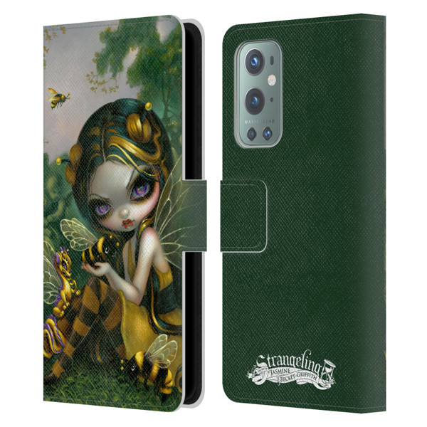 Strangeling Dragon Bee Fairy Leather Book Wallet Case Cover For OnePlus 9