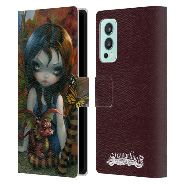 Strangeling Dragon Autumn Fairy Leather Book Wallet Case Cover For OnePlus Nord 2 5G