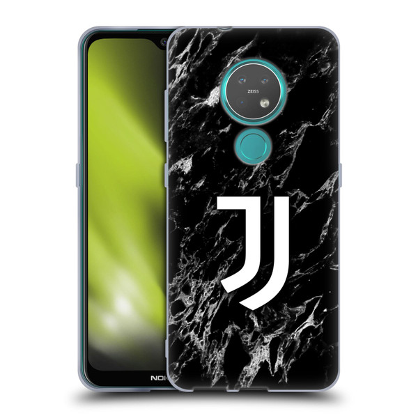 Juventus Football Club Marble Black Soft Gel Case for Nokia 6.2 / 7.2