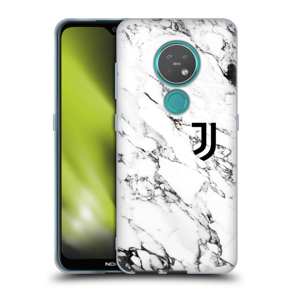 Juventus Football Club Marble White Soft Gel Case for Nokia 6.2 / 7.2