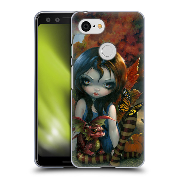 Strangeling Dragon Autumn Fairy Soft Gel Case for Google Pixel 3