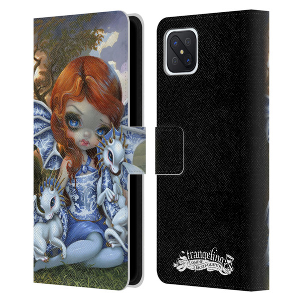 Strangeling Dragon Blue Willow Fairy Leather Book Wallet Case Cover For OPPO Reno4 Z 5G