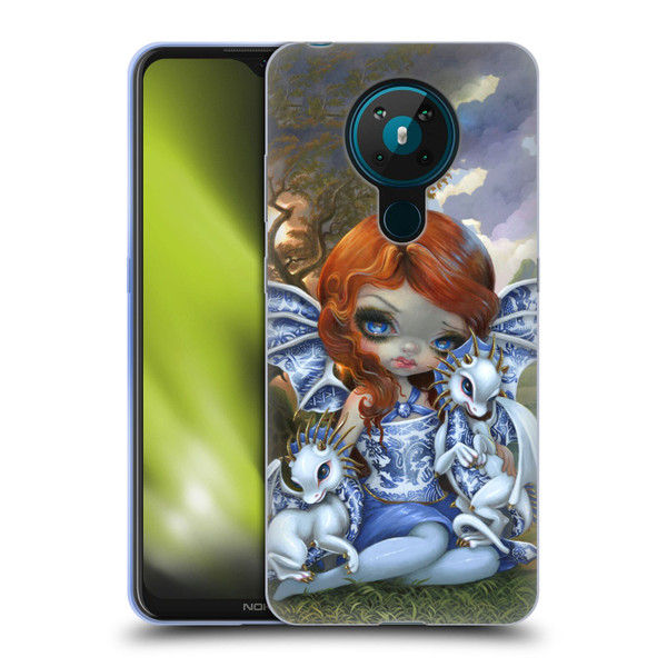 Strangeling Dragon Blue Willow Fairy Soft Gel Case for Nokia 5.3