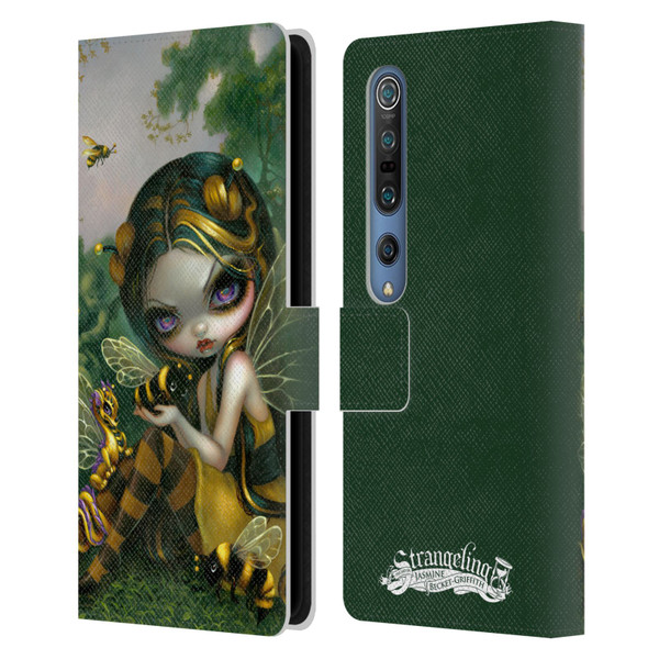 Strangeling Dragon Bee Fairy Leather Book Wallet Case Cover For Xiaomi Mi 10 5G / Mi 10 Pro 5G
