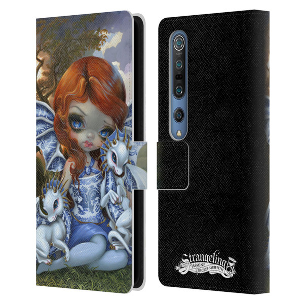Strangeling Dragon Blue Willow Fairy Leather Book Wallet Case Cover For Xiaomi Mi 10 5G / Mi 10 Pro 5G