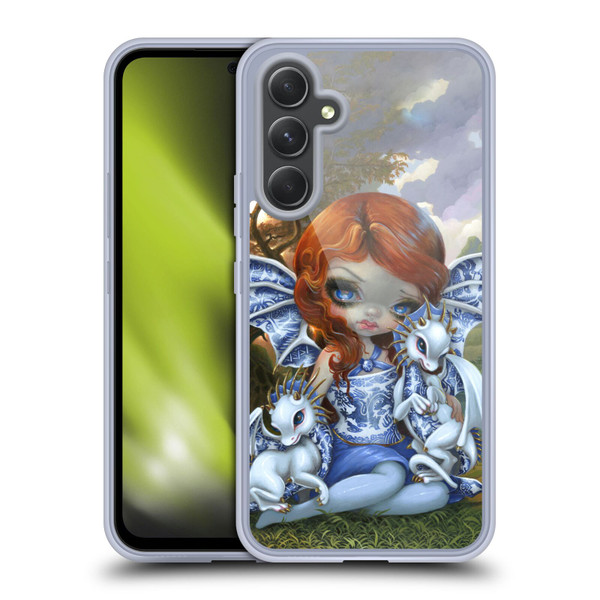 Strangeling Dragon Blue Willow Fairy Soft Gel Case for Samsung Galaxy A54 5G