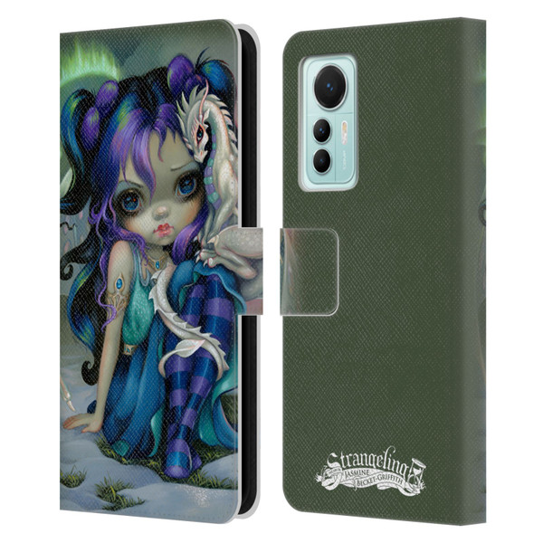 Strangeling Dragon Frost Winter Fairy Leather Book Wallet Case Cover For Xiaomi 12 Lite