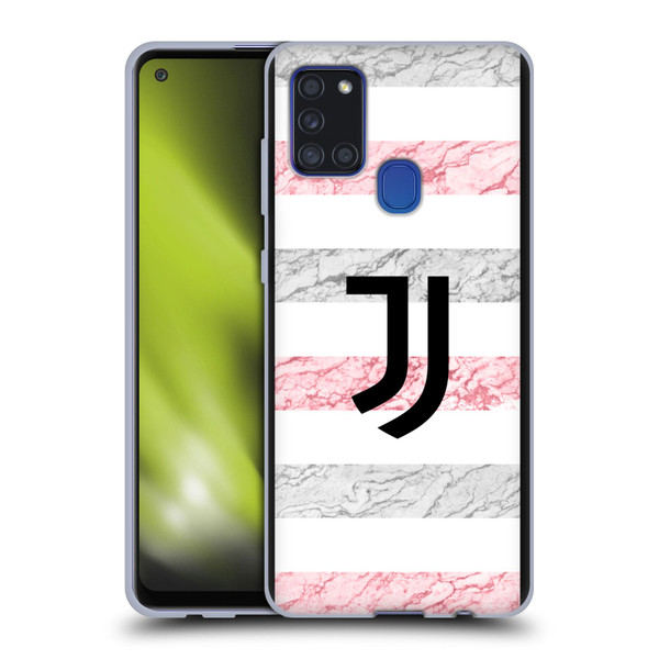 Juventus Football Club 2023/24 Match Kit Away Soft Gel Case for Samsung Galaxy A21s (2020)