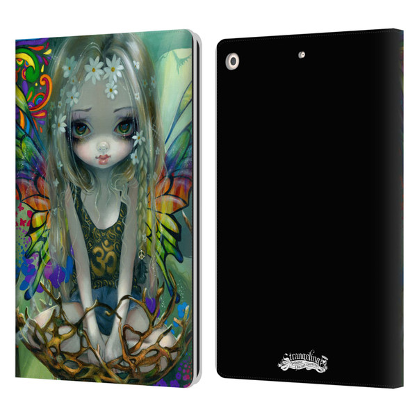 Strangeling Fairy Art Rainbow Winged Leather Book Wallet Case Cover For Apple iPad 10.2 2019/2020/2021